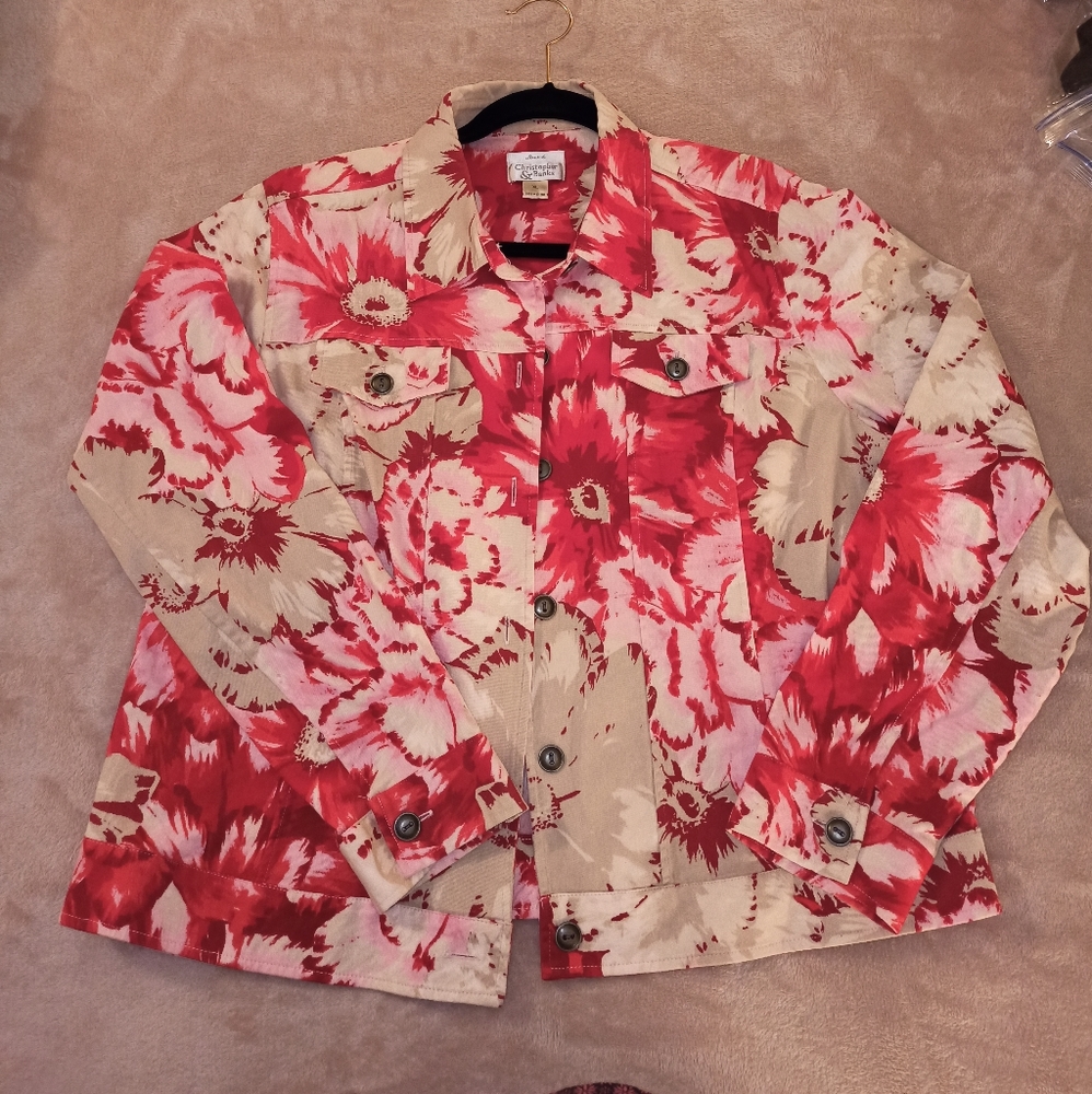 Vibrant Flowery C&B Stretch XL Jacket